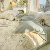 Small Floral 60 Cotton 4Pcs Set, Pure Cotton Student Dormitory 3Pcs Set, Single Bed Sheet Type, Quilt Cover Bed Hat Type