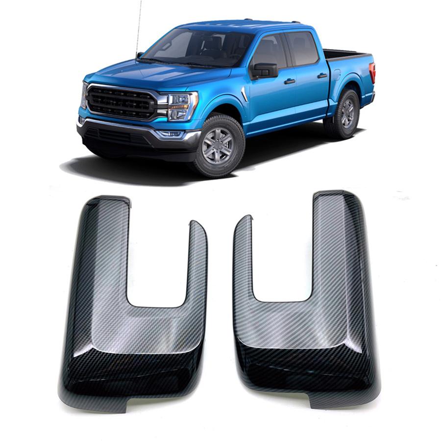 2 шт. АБС Черные Накладки на Боковые Зеркала Заднего Вида Для Ford F150 F-150 2021-2022