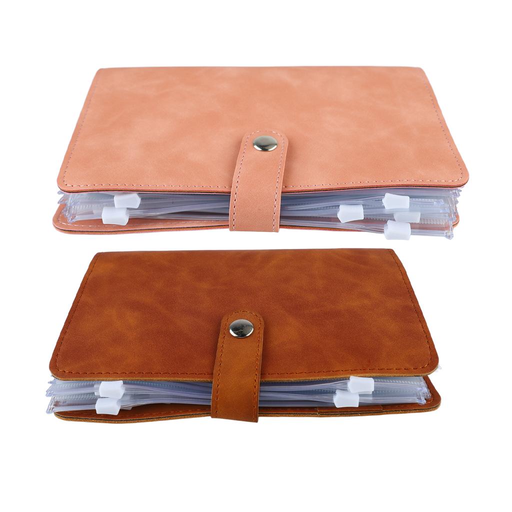 Бюджетный А6 с несколькими карманами, кольцами из нержавеющей стали, обложкой из искусственной кожи для офиса