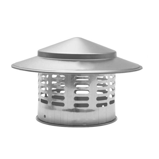 Крышка для круглого дымохода Yousheng с сетчатым экраном, конический верх, металлический чехол для дымохода, устойчивый к погодным условиям, внешняя крыша, конический верх, дождезащитный чехол для выхлопной трубы камина