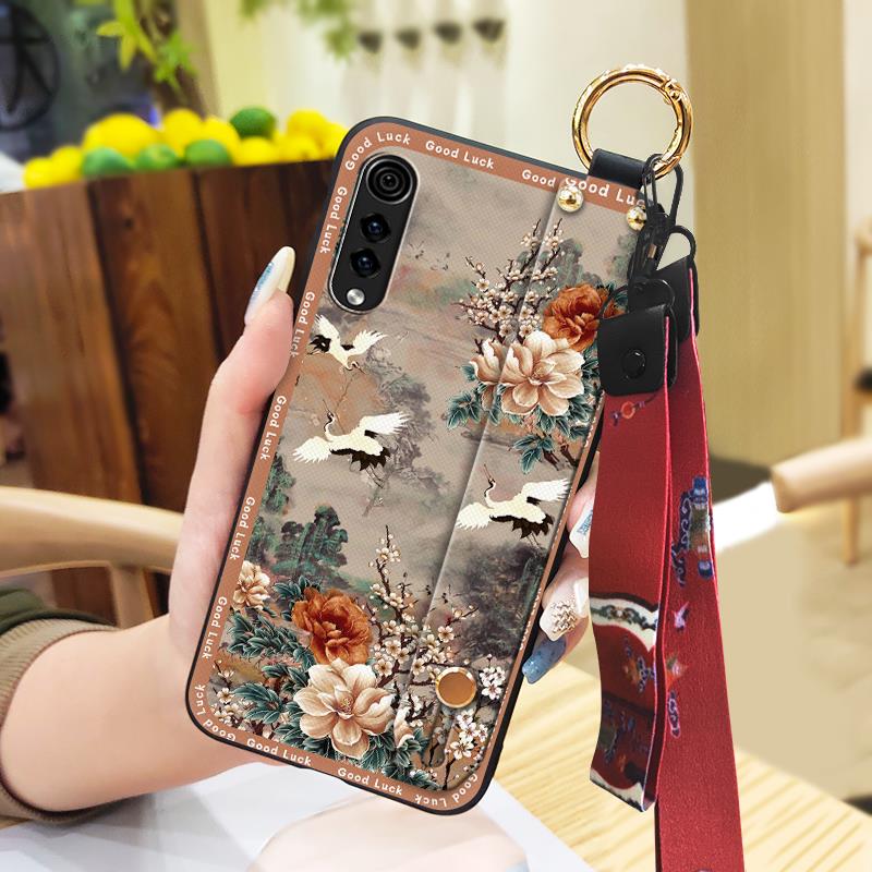 Водонепроницаемый чехол для телефона в китайском стиле для LG Velvet 4G/5G, ремешок на запястье, браслет, противоударный, пыленепроницаемый, кольцо-держатель для телефона