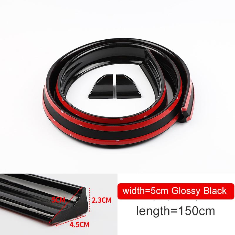 Универсальный автомобильный спойлер с крыльями, бесплатная перфорация, задняя центральная часть, окно на крышу, крышка багажника, уточный хвост, губа, седан, хэтчбек, аксессуары для внедорожников