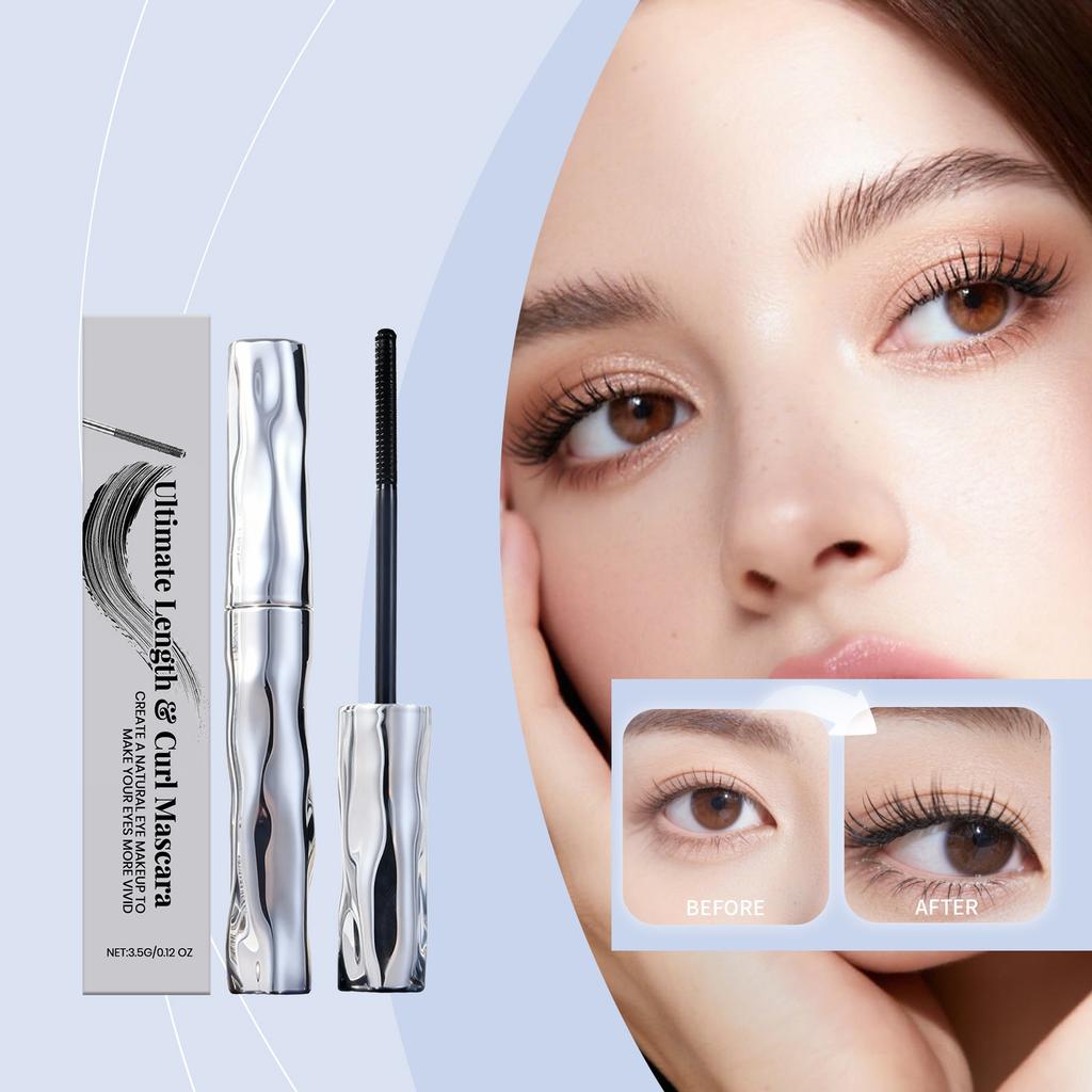 Стойкая тушь, Подтягивающая и моделирующая, Не размазывающаяся, Увеличивающая глаза и сохраняющая макияж чистым.