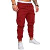 Men's Casual Workwear Multi-Pocket Trousers Sports Drawstring Trousers