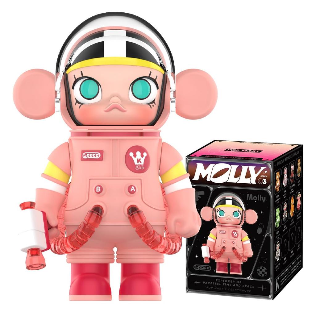 POP MART MEGA SPACE MOLLY Series 3 Box of Pop Mart Gachapon Blind Box Figure Plastic Model Premium Toy PVC Soft Vinyl Original Character Birthday Gift