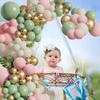Sage Green Balloons Garlans White Sand Pastel Pink Gold Balloon Arch Kit Baby Shower Gender Reveal Kid Birthday Party Decoration