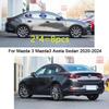 Car TPU/Glossy Mirror Pillar Post Cover For Mazda 3 Mazda3 Axela Sedan -2024 Door Trim Window Stickers Accessories 8pcs
