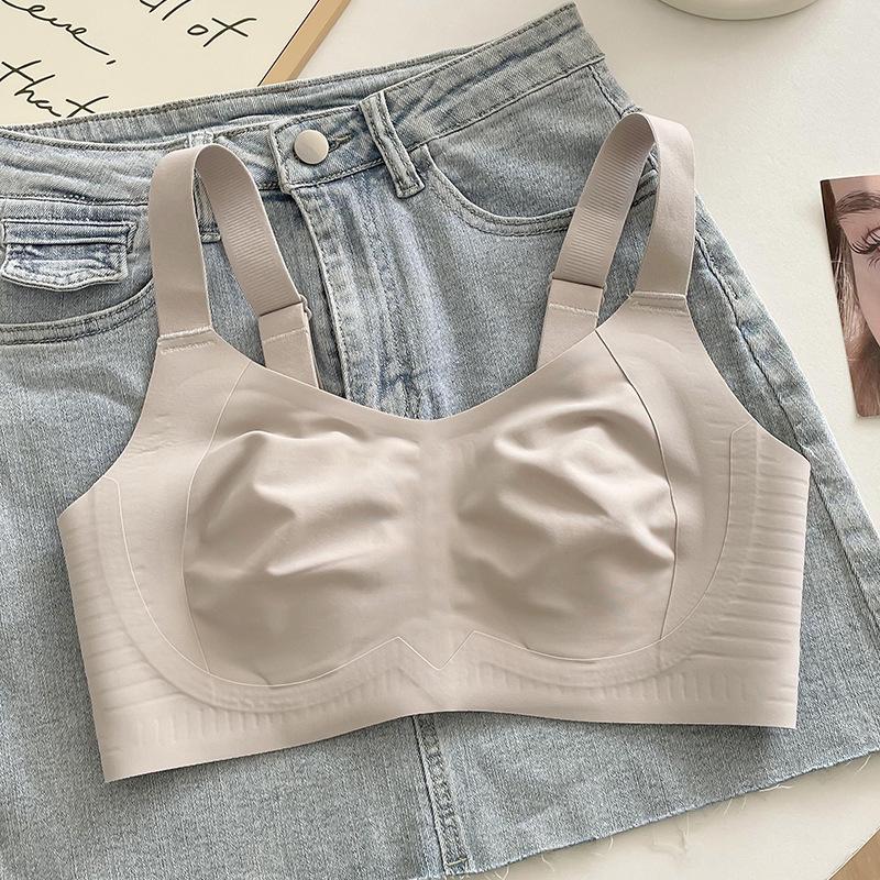 "Rabbit Ear Seamless Lifting Bra - Summer Thin, Anti-Sag, Soft Support for Larger Busts"