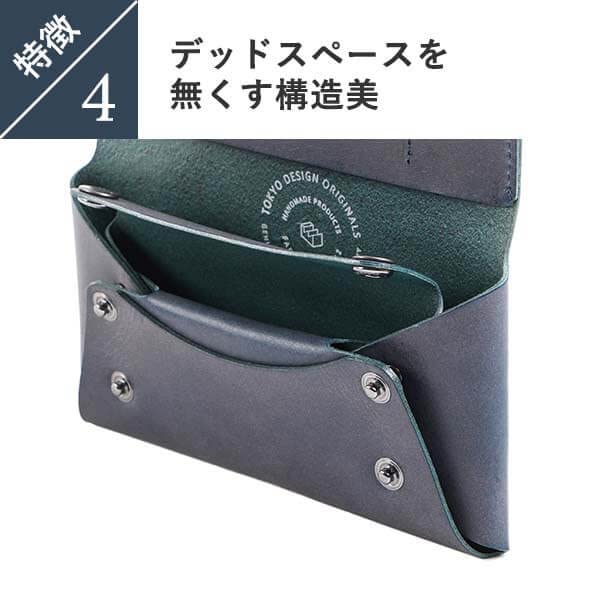 Long Large Easy To Take Genuine Made In Blue [FABRIK] [Fabric] Wallet, Wallet, Capacity, Out, Compact, Thin, Leather, Men's, Women's, Thin, Japan,