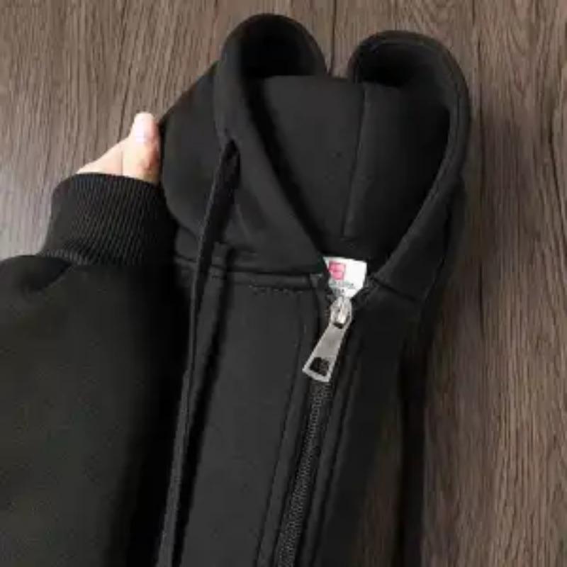 Кардиган Толстовка с капюшоном Однотонный Свободный Универсальный Повседневный Жакет Мужская Толстовка