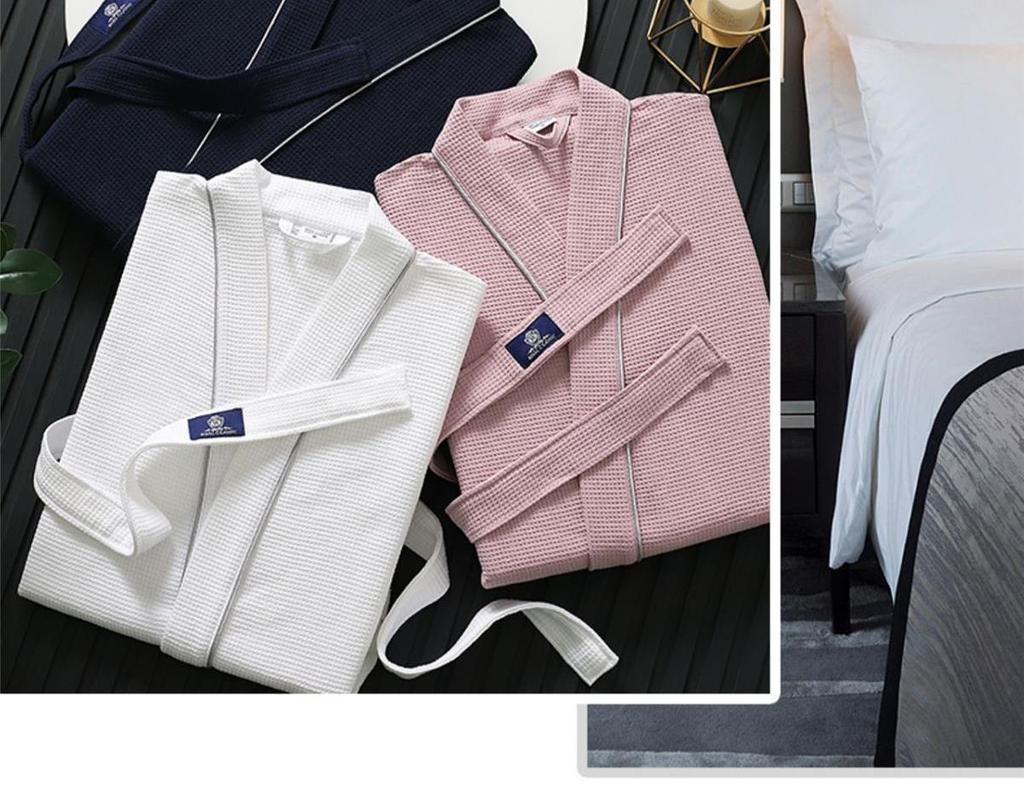 Хлопковый халат-юката G5Z: Впитывающее, быстросохнущее полотенце для мужчин и женщин - Идеально для осенней/зимней одежды для сна после купания