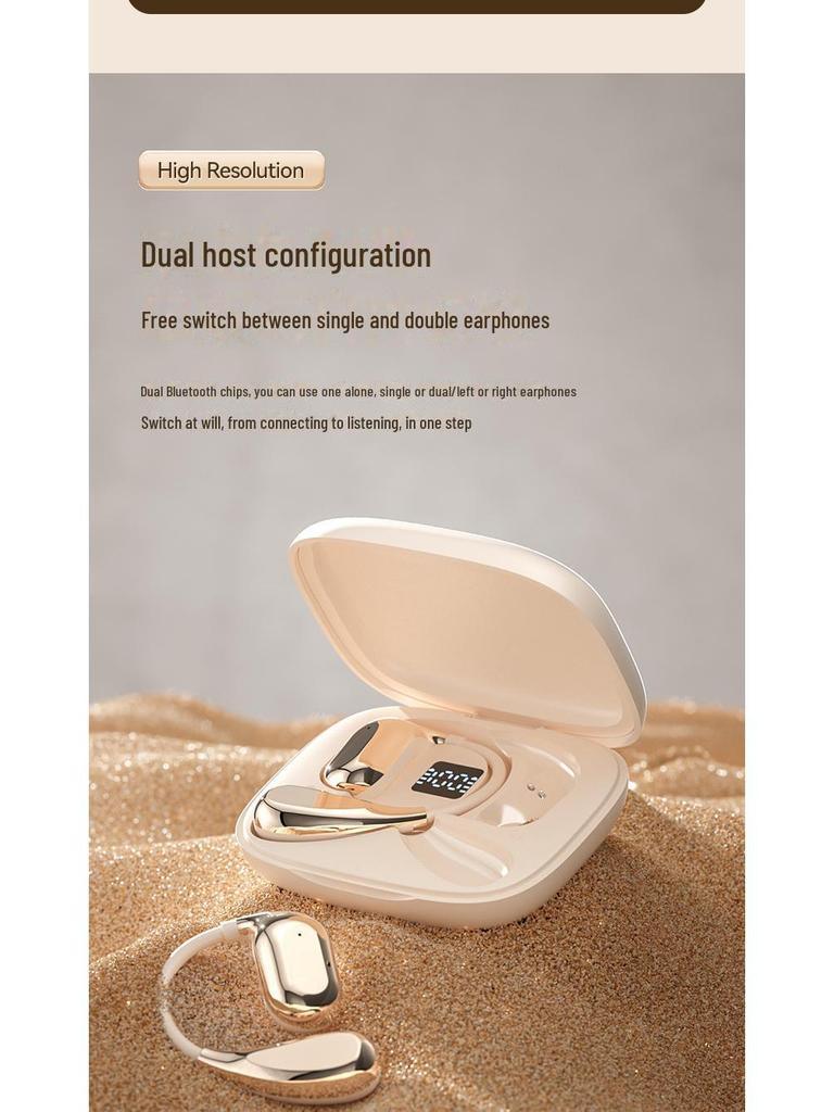 2024 Спортивные беспроводные открытые Bluetooth-наушники с разъемом Hook-Up и сверхдлительным временем работы от аккумулятора, не вставные, для использования унисекс