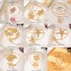 Metal Wide Open Bangle Multi Style Flower Bracelet Elegant Armlet  Hand Jewelry
