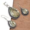 Rutile  Golden Set Earring Jewelry 18-20'' Pendant Quartz Sterling