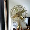 Pedestal Floor Fan On Adjustable Black Wooden Tripod | Retro Style Reproduction | Designer Fan for Home & Bedroom Décor