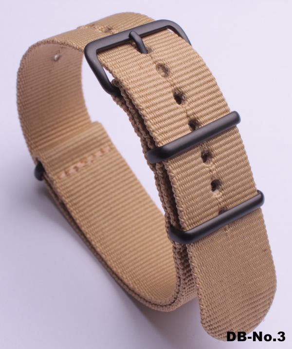 Черный нейлоновый и парусиновый ремешок для часов с вакуумно-нанесенной застежкой