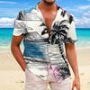 Men's Hawaiian Floral Shirts  Button Down Tropical Holiday Beach Shirts