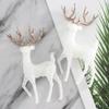 Настольные украшения Легко установить Статуэтка оленя сика Ручной работы Миниатюры лося и вапити Искусственный пластик Искусственный мини-олень Рождество