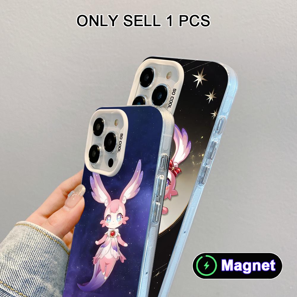 HSR Mem White Translucent MagSafe Mobile Phone Case for iPhone 17 16 15 14 13 12 11 X XR XS Air Pro Max Plus Cover