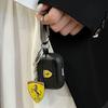 Для Ferrari 308 GT4 328 GTB GTS F355 Беспроводной Bluetooth Чехол для Наушников Air pods 1/2/3/4/5 Pro2 Мягкий Чехол и Брелок с Металлическим Эмблемой