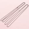5 шт. Шариковые цепочки с соединителем Нержавеющая сталь Диаметр 1,5 мм 2,0 мм 2,4 мм Заготовки для DIY ожерелий и бижутерии 70 см (27,5 дюймов)