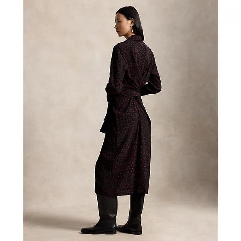 Polo Ralph Lauren Women S Printed Crepe Tie waiSt ShirtdreSS wmpodrSnfa21169001