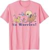 Hot Fashion Casual Lion King No Worries Vintage Group Shot T-Shirt S-4XL Summer Unisex