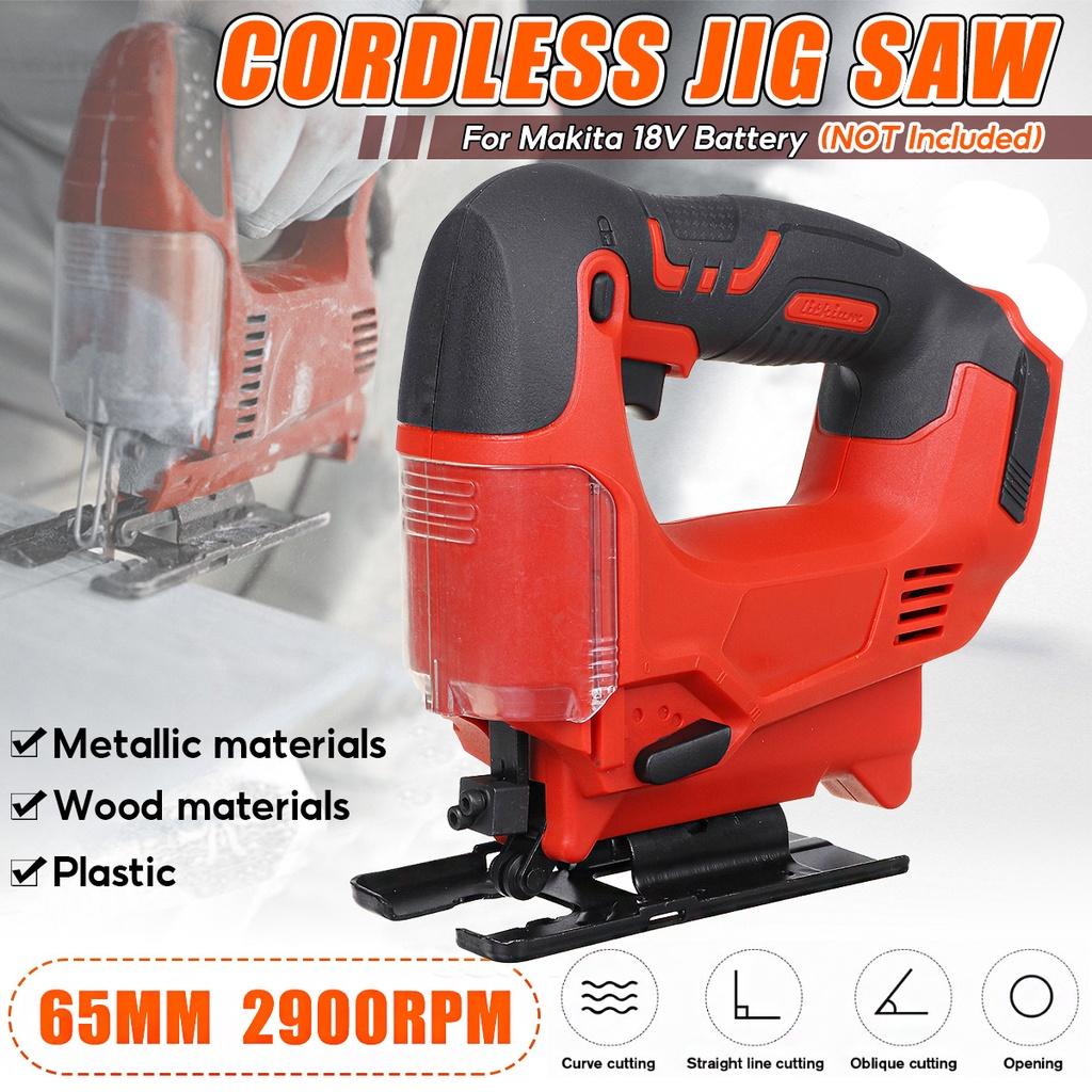 Электрический лобзик, 21 В, 2900 об/мин, аккумуляторный лобзик, портативная торцовочная пила, деревообрабатывающие электроинструменты, 65 мм, для батареи 18 В