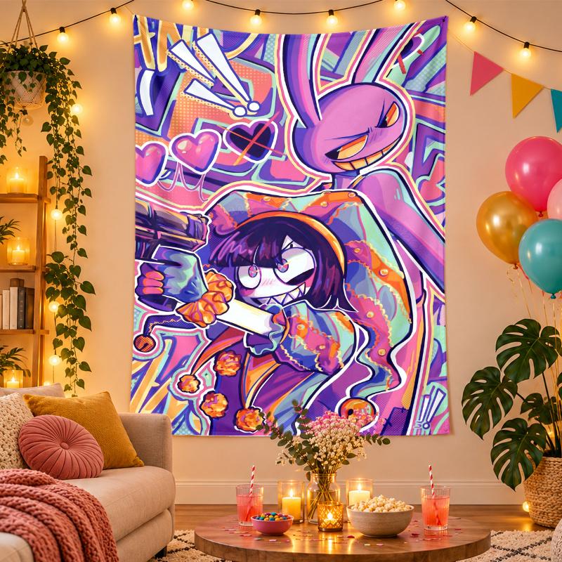 Polyester Wall Tapestry with Jax Design, Decorative Hanging for Bedroom Living Room Dorm