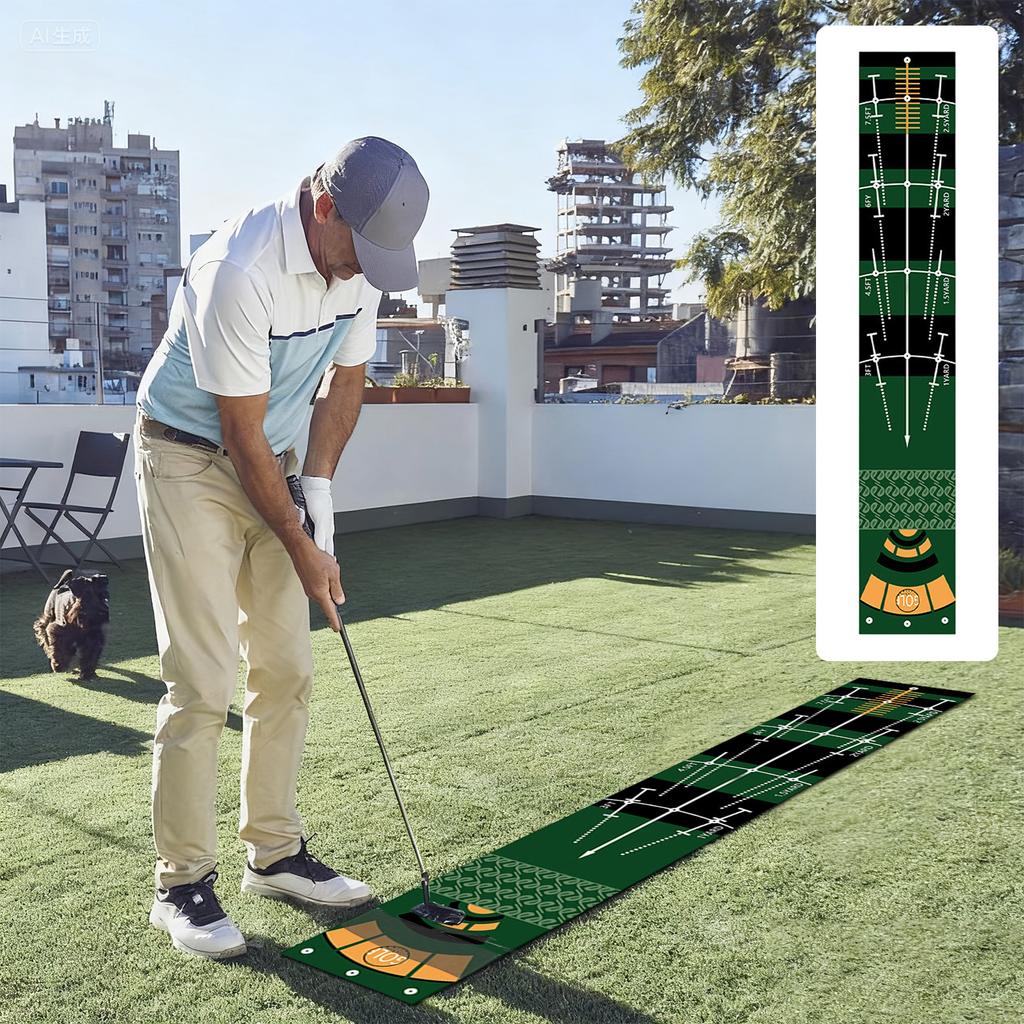 Golf Putting Mat - For Indoor And Outdoor Use - Golf Training Tool