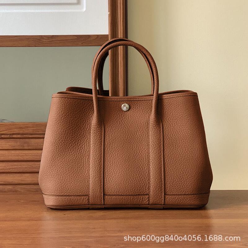 2023 Модная садовая сумка из натуральной кожи: Женская сумка через плечо и дамская сумочка большой вместимости