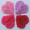 30pcs 7cm Shabby Chiffon Rosettes Heart for Babies Clothes Dress Romper Sewing Accessories Chiffon Flower for Girls Headband