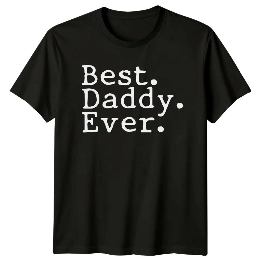 T Shirt Best Daddy Ever Vatertag Geschenk Papa Grafik Oberteil vintage Washed Comfortable Stylish Breathable