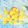 20Pcs/Bag Rubber Yellow Duck Baby Shower Water Toys Children Gift Baby Bath Toys
