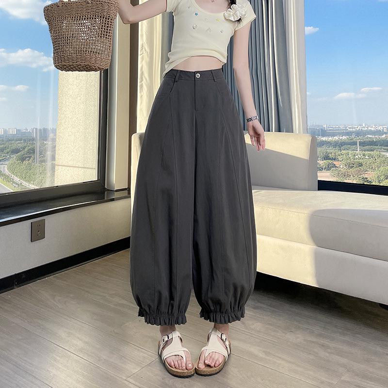 Женские повседневные брюки с высокой талией, свободного кроя, широкие, весна 2026