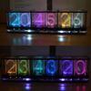Имитация полноцветного RGB светящегося трубчатого clock LED музыкального спектра DIY наборы Декорация Подарок Ночник Освещение атмосферы