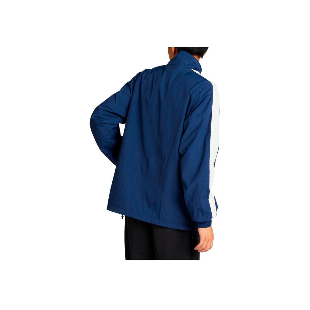 Puma T7 Logo Stand воротник молния длинный рукав водонепроницаемая куртка мужские куртки темно-синие 628092-14