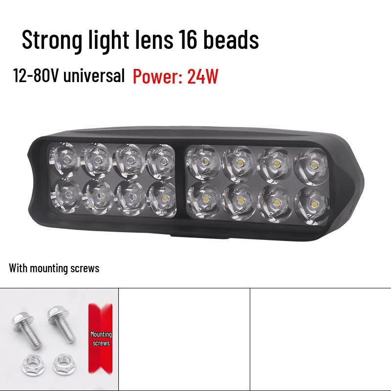 Супер яркий светодиодный прожектор для электрического мотоцикла и трехколесных аккумуляторных транспортных средств, 12 В-60 В