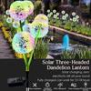 3 Head Dandelion Flower Solar Led Light Outdoor Garden Lawn Lamps For Garden Street Lawn Stakes Fairy Lamps Yard