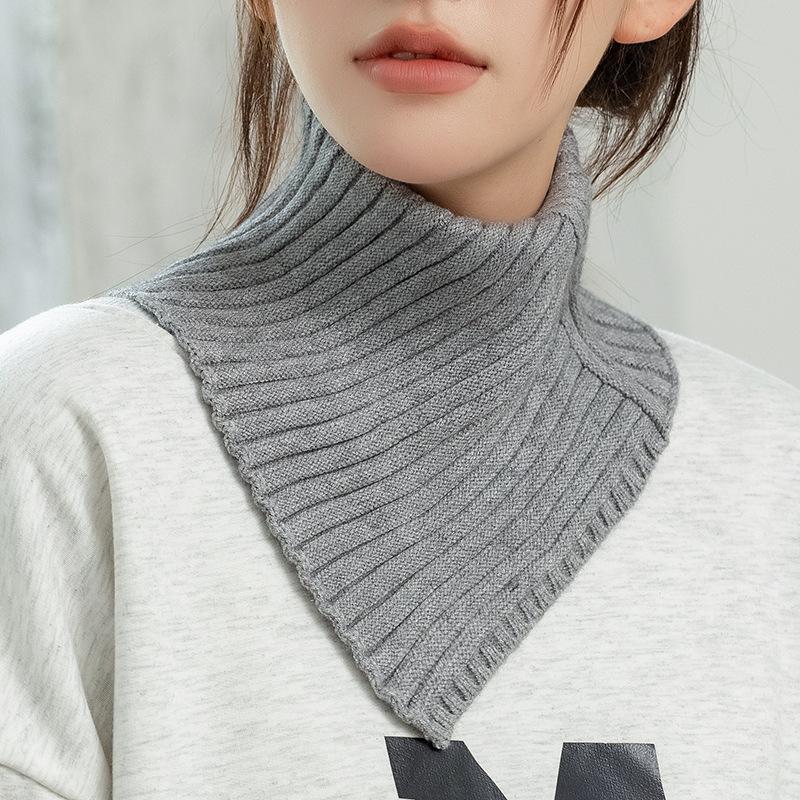 Зимний теплый шарф-манишка, универсальный шарф для женщин