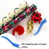 2Pcs Gift Wrap Cutter Concealed Blade Safety Wrapping Paper Cutting Tool Holiday Birthday Christmas Paper Trimmer Printer-Compatible Film Cutter