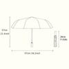 Portable Folding Umbrella with Golden Butterfly Design - Automatic Open/Close, 8-Rib Sturdy Frame, Compact Travel Umbrella for
