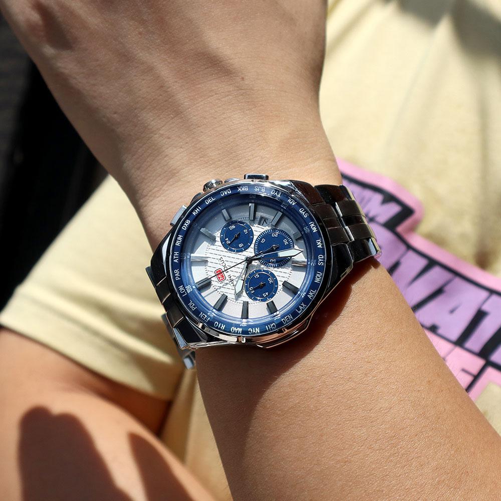 Casual Men's Quartz Watch Chronograph Calendar Luminous Waterproof Elegant Business Watches