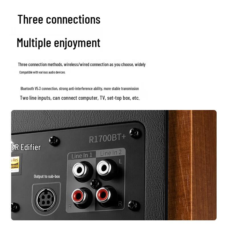 Настольные Bluetooth-колонки EDIFIER R1700BT+ Штепсель CN (адаптер в комплекте)