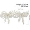 Tassel Pearl Bow Brooch Detachable Fixed Clothes Pin Trouser Leg Decorative Brooch  Loose Jeans