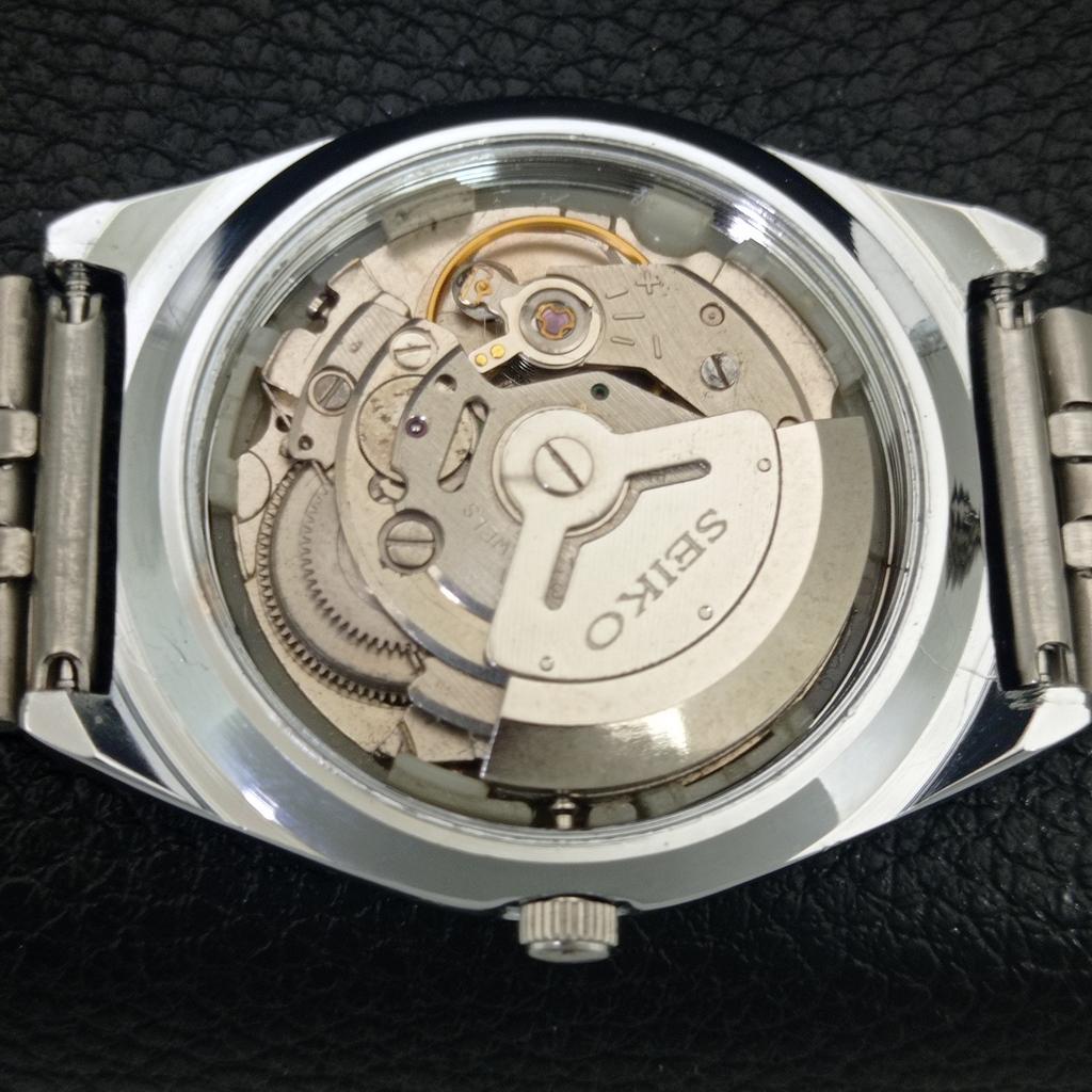 ВИНТАЖНЫЕ ОТРЕМОНТИРОВАННЫЕ МУЖСКИЕ ЧАСЫ SEIKO 5 AUTOMATIC 6309A ЯПОНИЯ ЧЕРНЫЕ a442596-1