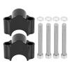78in 30mm Handlebar Risers Clamp Bars Kit Universal Parts for Motorcycle Off Road ATV(Black )