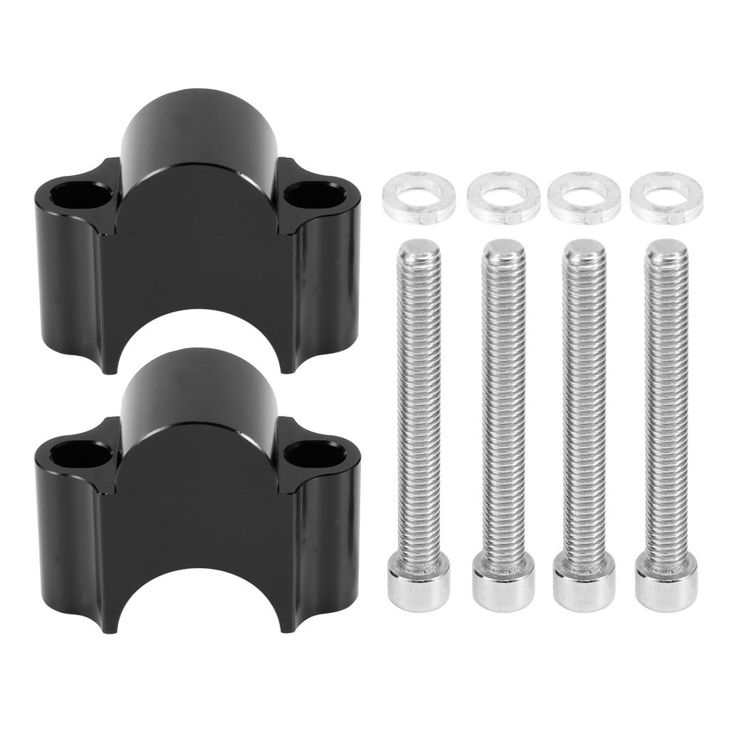 78in 30mm Handlebar Risers Clamp Bars Kit Universal Parts for Motorcycle Off Road ATV(Black )