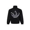 Originals Trefoil Large Logo Retro Sports Jacket Men Jacket Black FM1538