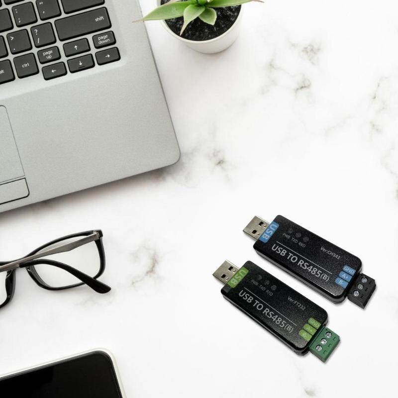 USB to RS485 Serial Port Adapter Communication Module Serial Module Connector For Data Acquisition FT232RNL/CH343G